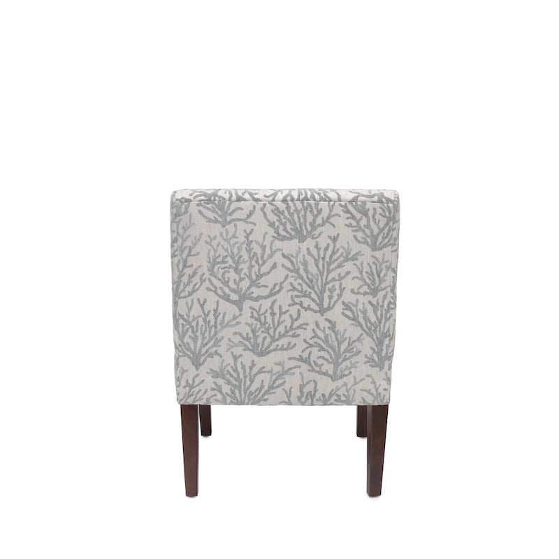 Fauteuil crapaud capitonné en polyester, 23.5"L x 28"P x 34"H