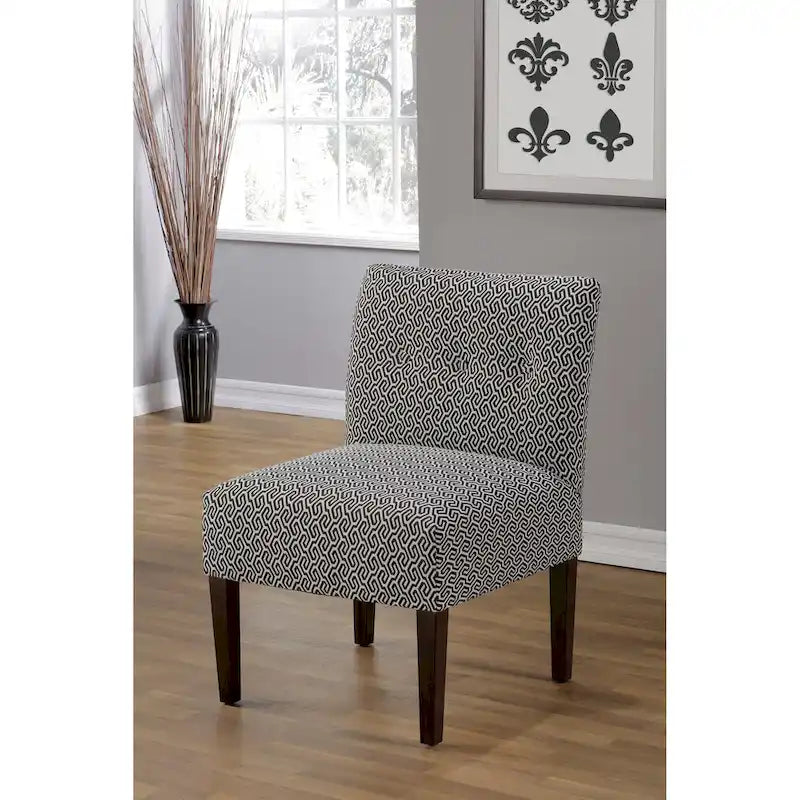 Fauteuil crapaud capitonné en polyester, 23.5"L x 28"P x 34"H