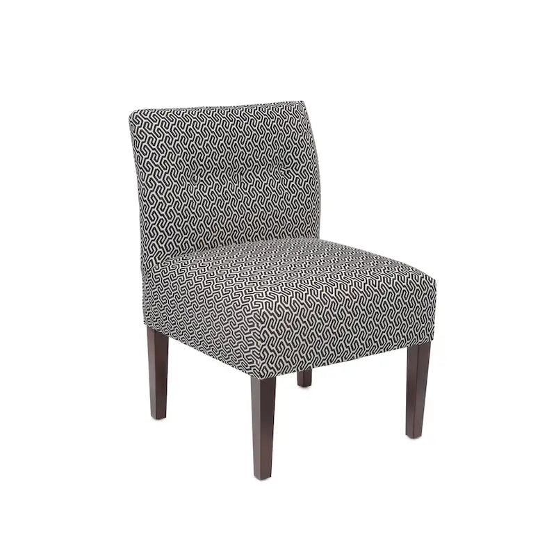Fauteuil crapaud capitonné en polyester, 23.5"L x 28"P x 34"H