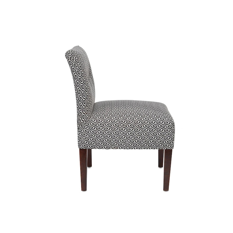 Fauteuil crapaud capitonné en polyester, 23.5"L x 28"P x 34"H