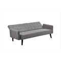 Canapé futon convertible capitonné