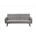 Canapé futon convertible capitonné