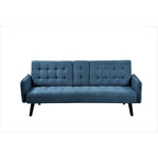 Canapé futon convertible capitonné