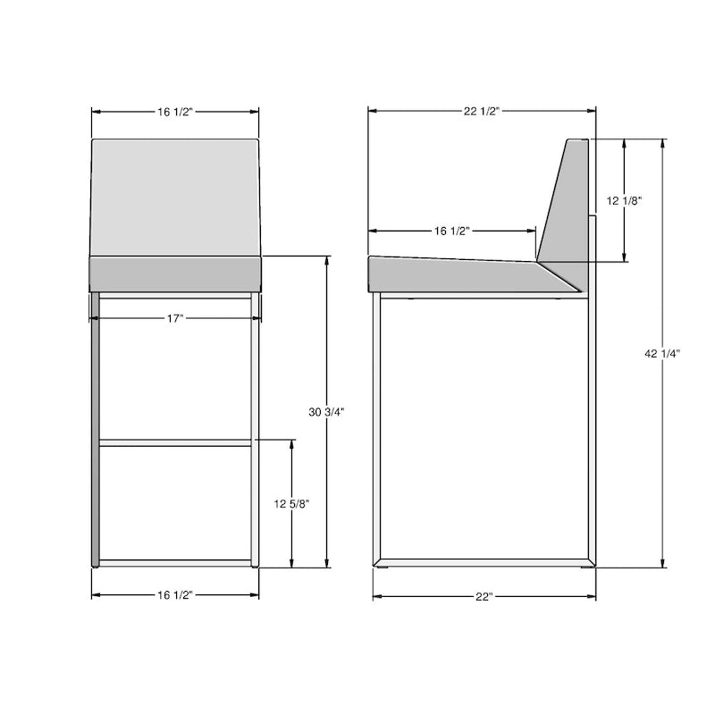 Comptoir et tabouret de bar Derry