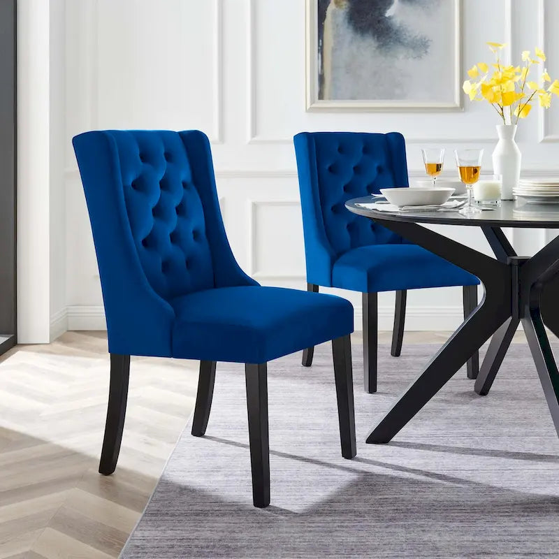 Canapé convertible 3 places 183 cm en velours bleu avec lit gigogne