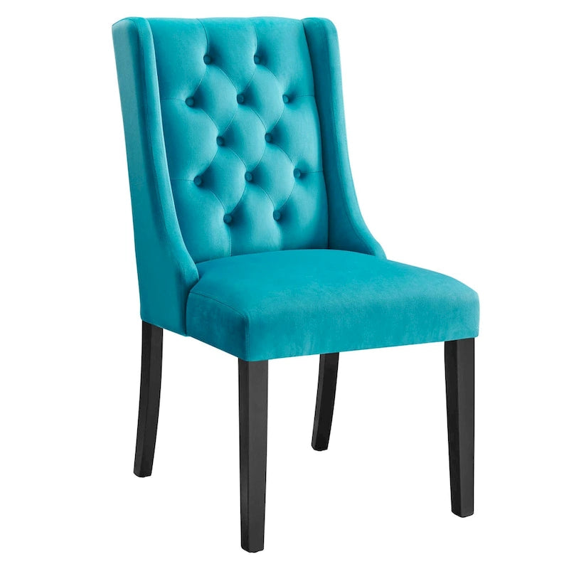 Canapé convertible 3 places 183 cm en velours bleu avec lit gigogne