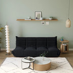 Canapé de sol en tissu Teddy, style pouf