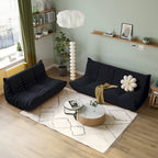 Canapé de sol en tissu Teddy, style pouf