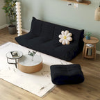 Canapé de sol en tissu Teddy, style pouf