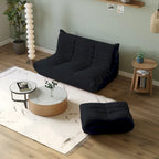 Canapé de sol en tissu Teddy, style pouf