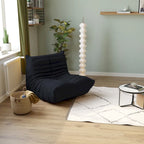 Canapé de sol en tissu Teddy, style pouf