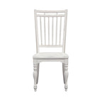 Ensemble table à pieds 6 pièces en écorce vieillie blanc antique, option 6