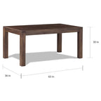 Table à manger rectangulaire en pin massif