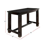 Rustic Wooden Rectangular Bar Table
