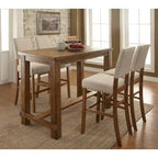 Table de bar rectangulaire en bois rustique