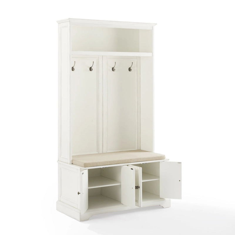 Portemanteau avec banc de rangement et armoires, 45,7 cm P x 96,5 cm L x 177,8 cm H