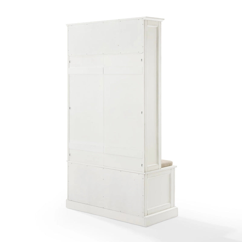 Portemanteau avec banc de rangement et armoires, 45,7 cm P x 96,5 cm L x 177,8 cm H