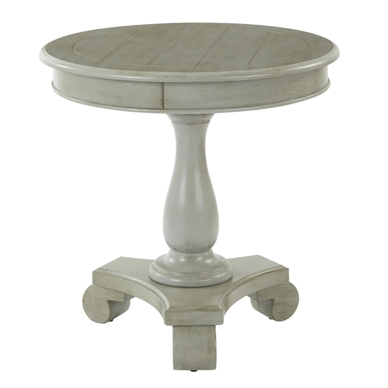 Table d'appoint ronde traditionnelle peinte à la main Viola
