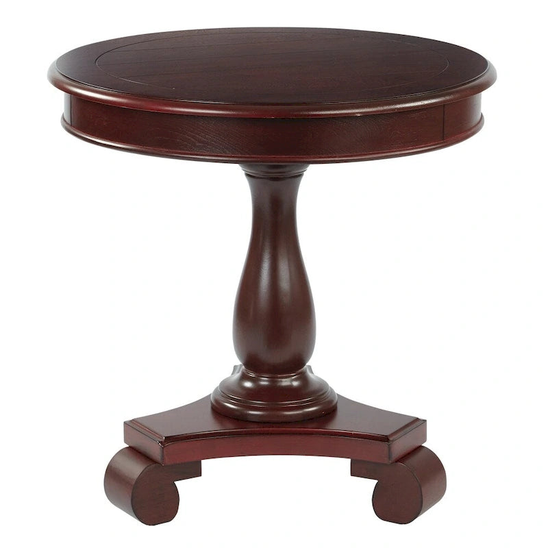 Table d'appoint ronde traditionnelle peinte à la main Viola