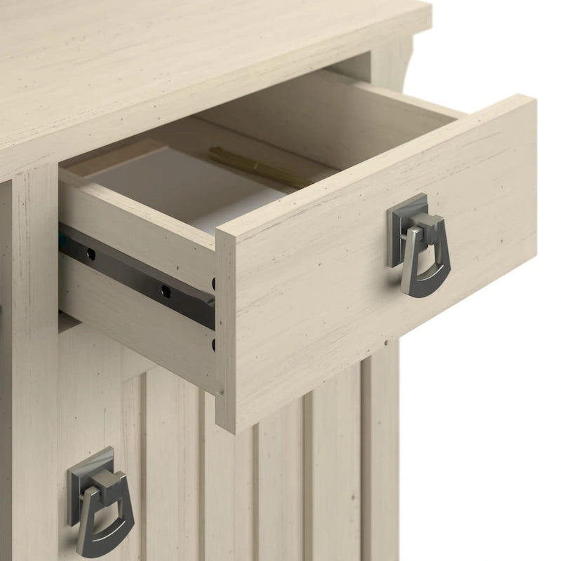 Bureau en L 60 po avec huche de rangement
