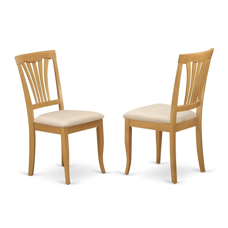Ensemble de salle à manger ovale 5 pièces pour 4 personnes avec chaises
