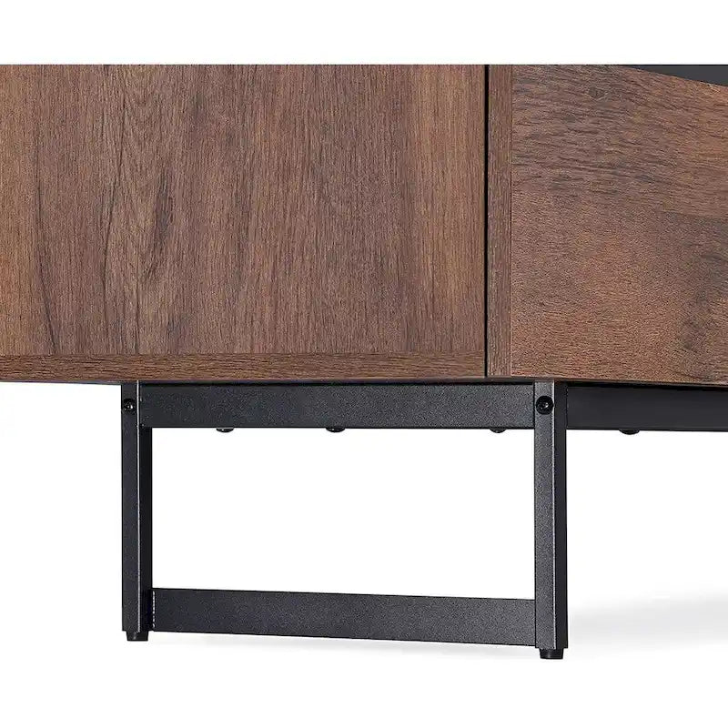 Meuble TV moderne pour téléviseurs jusqu'à 55 pouces avec placards de rangement