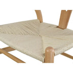 Chaise de salle à manger dossier Y avec assise en corde de papier tressée et structure en bois massif