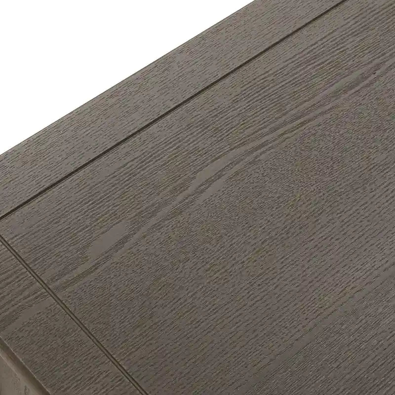 Table de chevet à 2 tiroirs de style américain, MDF avec finition grain de bois