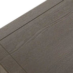 Table de chevet à 2 tiroirs de style américain, MDF avec finition grain de bois