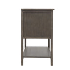 Table de chevet à 2 tiroirs de style américain, MDF avec finition grain de bois