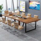 Grande table de conférence avec passe-câbles, 240 cm