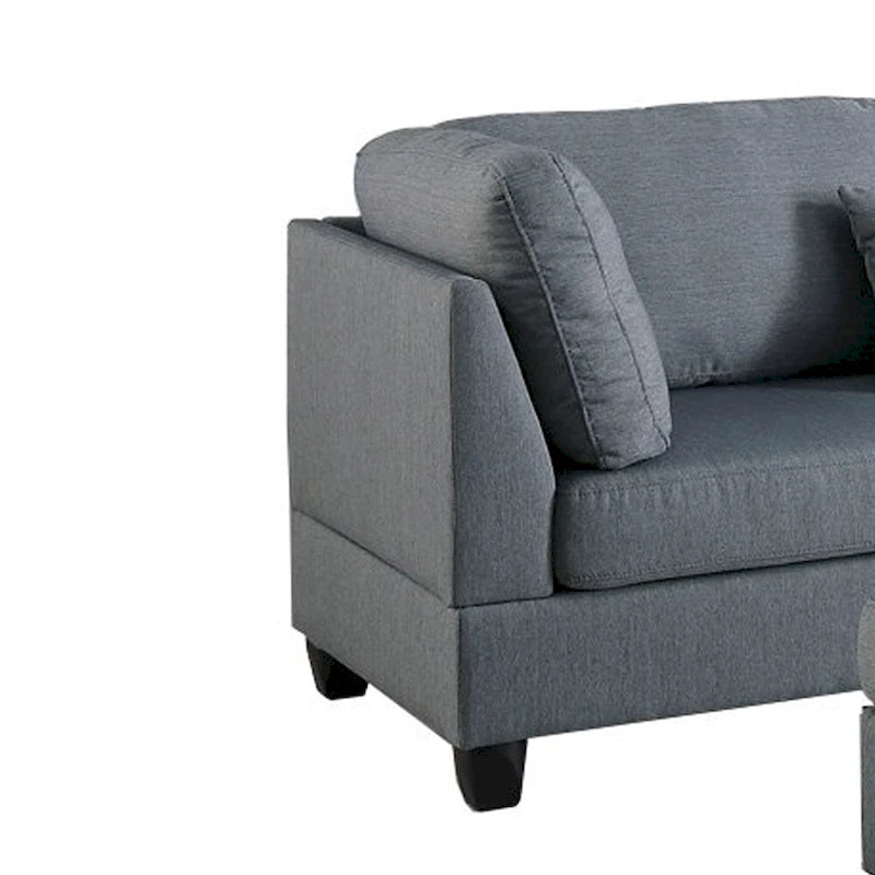 Fauteuil d'appoint capitonné à oreilles avec pieds en bois massif