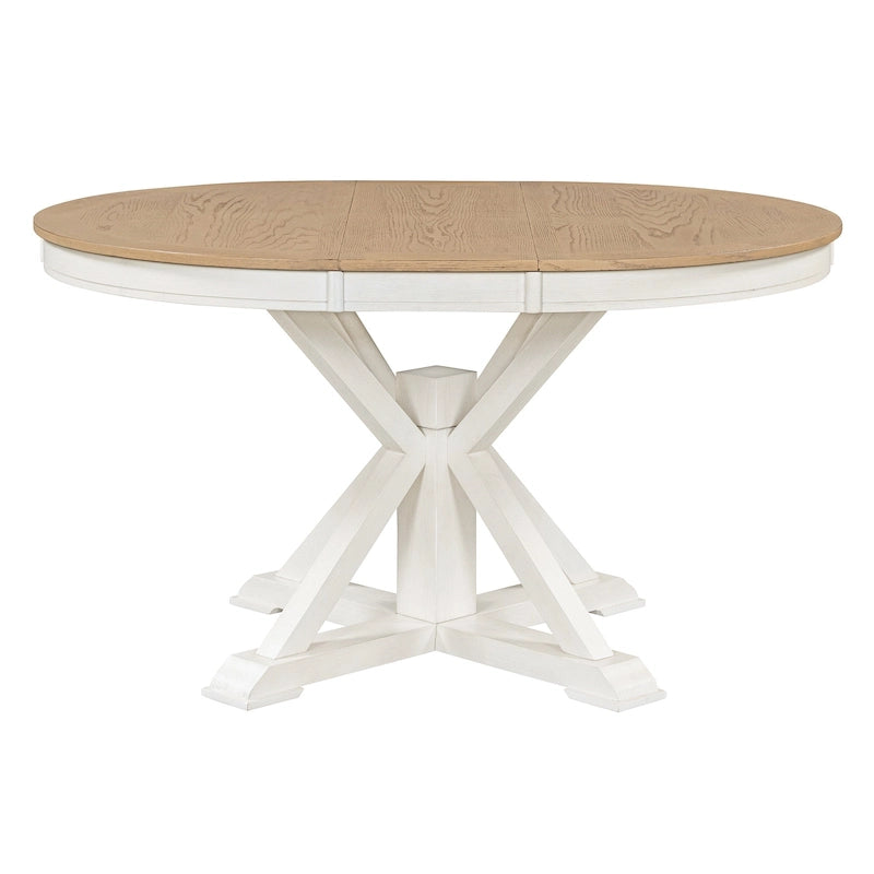 Table de salle à manger extensible ovale de ferme 54 - S.O.