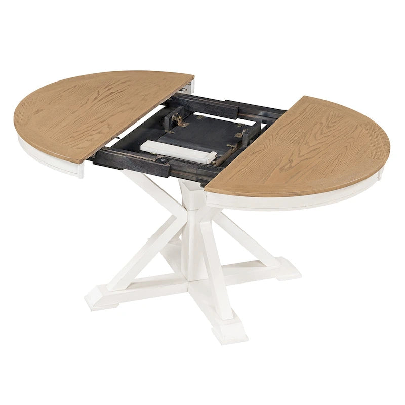 Table de salle à manger extensible ovale de ferme 54 - S.O.