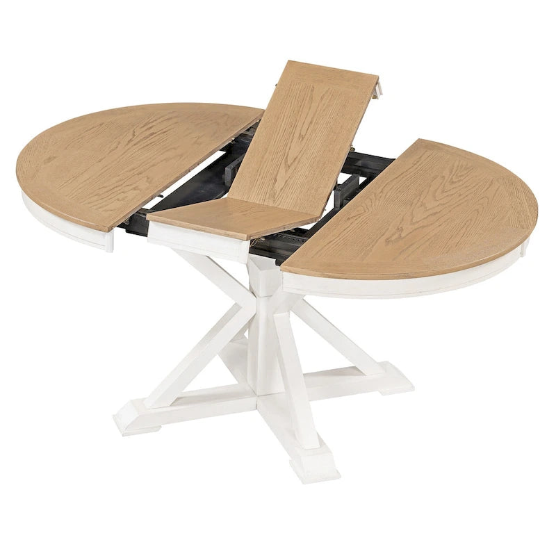 Table de salle à manger extensible ovale de ferme 54 - S.O.