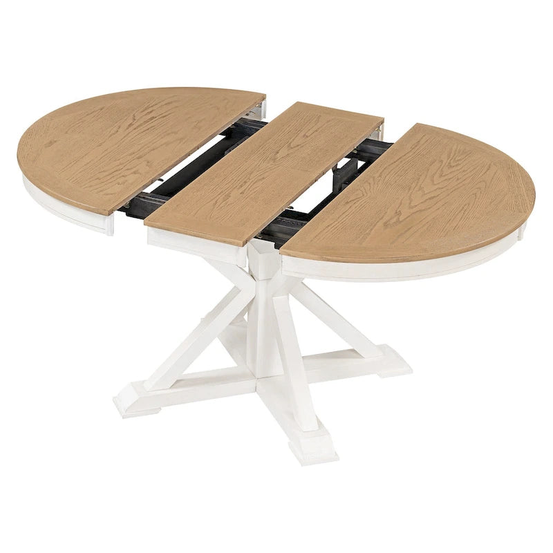 Table de salle à manger extensible ovale de ferme 54 - S.O.