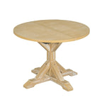 Ensemble de salle à manger 6 pièces de style rustique pour 6 personnes avec table ovale extensible