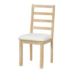 Ensemble de salle à manger 6 pièces de style rustique pour 6 personnes avec table ovale extensible