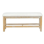 Ensemble de salle à manger 6 pièces de style rustique pour 6 personnes avec table ovale extensible