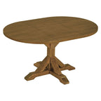 Ensemble de salle à manger 6 pièces de style rustique pour 6 personnes avec table ovale extensible