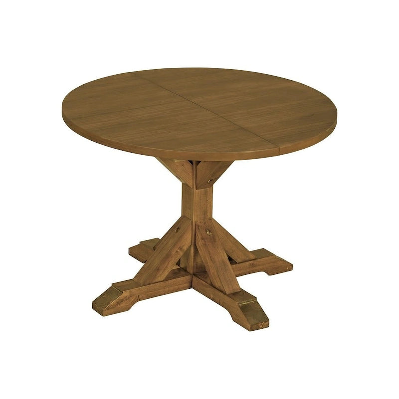 Ensemble de salle à manger 6 pièces de style rustique pour 6 personnes avec table ovale extensible
