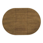 Ensemble de salle à manger 6 pièces de style rustique pour 6 personnes avec table ovale extensible