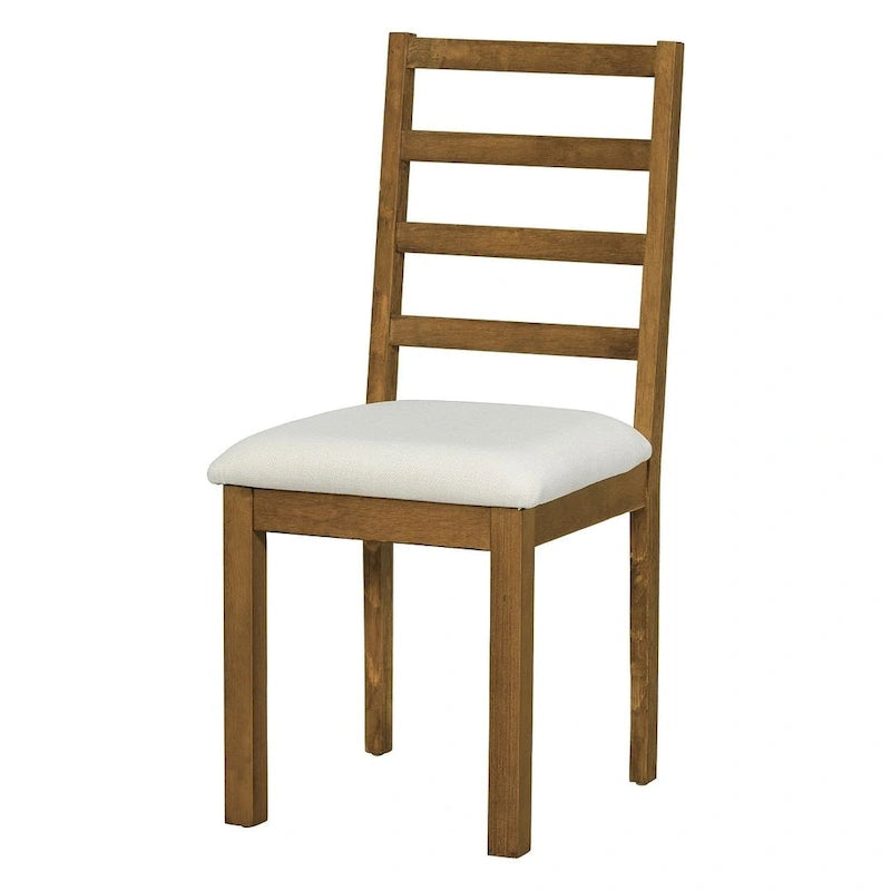 Ensemble de salle à manger 6 pièces de style rustique pour 6 personnes avec table ovale extensible