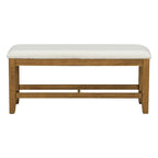 Ensemble de salle à manger 6 pièces de style rustique pour 6 personnes avec table ovale extensible